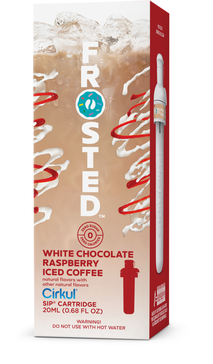 Frosted White Chocolate Raspberry Iced Coffee