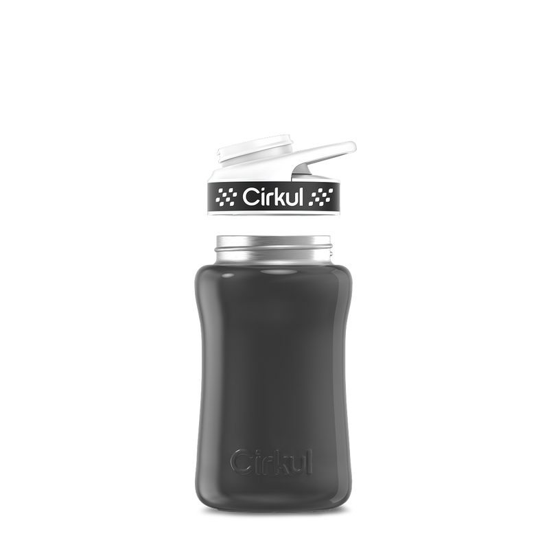 12oz. Stainless Steel Bottle & Comfort Grip Lid Gray