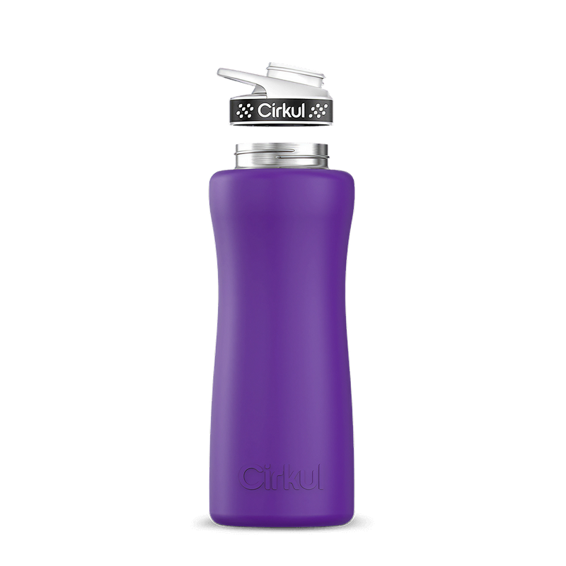 32oz. Stainless Steel Bottle & Comfort Grip Lid Matte Purple