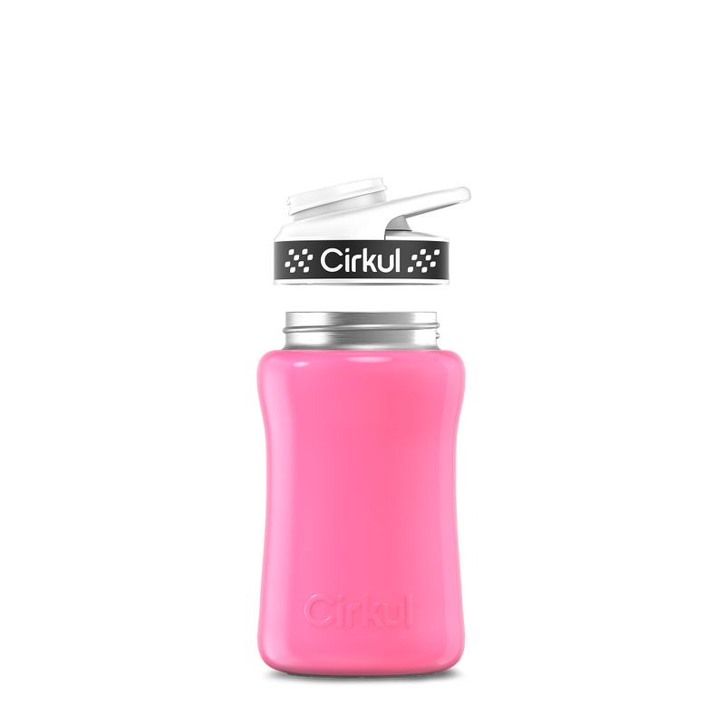 12oz. Stainless Steel Bottle & Comfort Grip Lid Pink