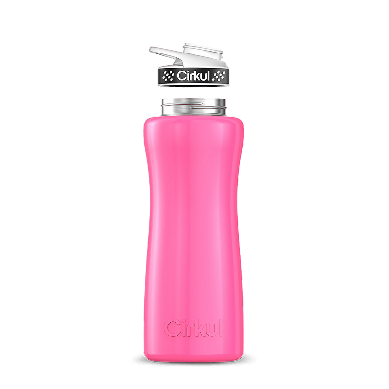 32oz. Stainless Steel Bottle & Comfort Grip Lid Pink