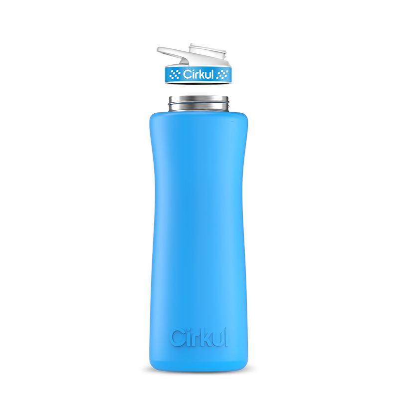 42oz. Stainless Steel Bottle & Comfort Grip Lid Matte Blue