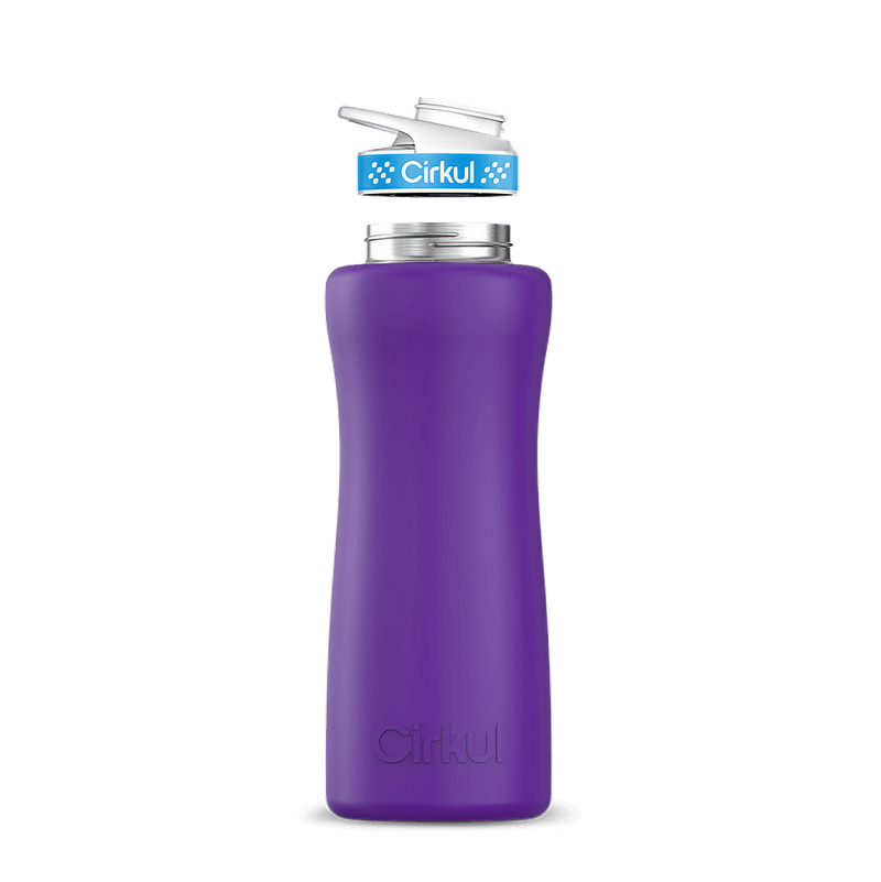 32oz. Stainless Steel Bottle & Comfort Grip Lid Matte Purple