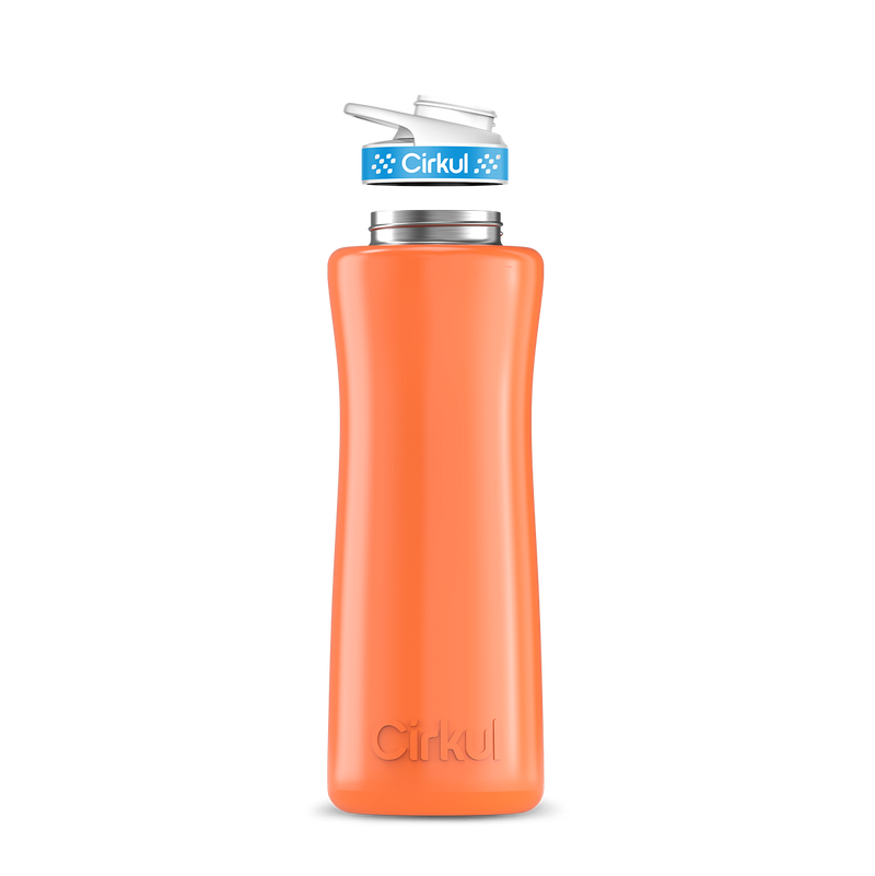 42oz. Stainless Steel Bottle & Comfort Grip Lid Orange
