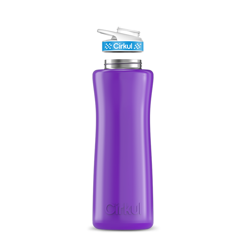42oz. Stainless Steel Bottle & Comfort Grip Lid Purple