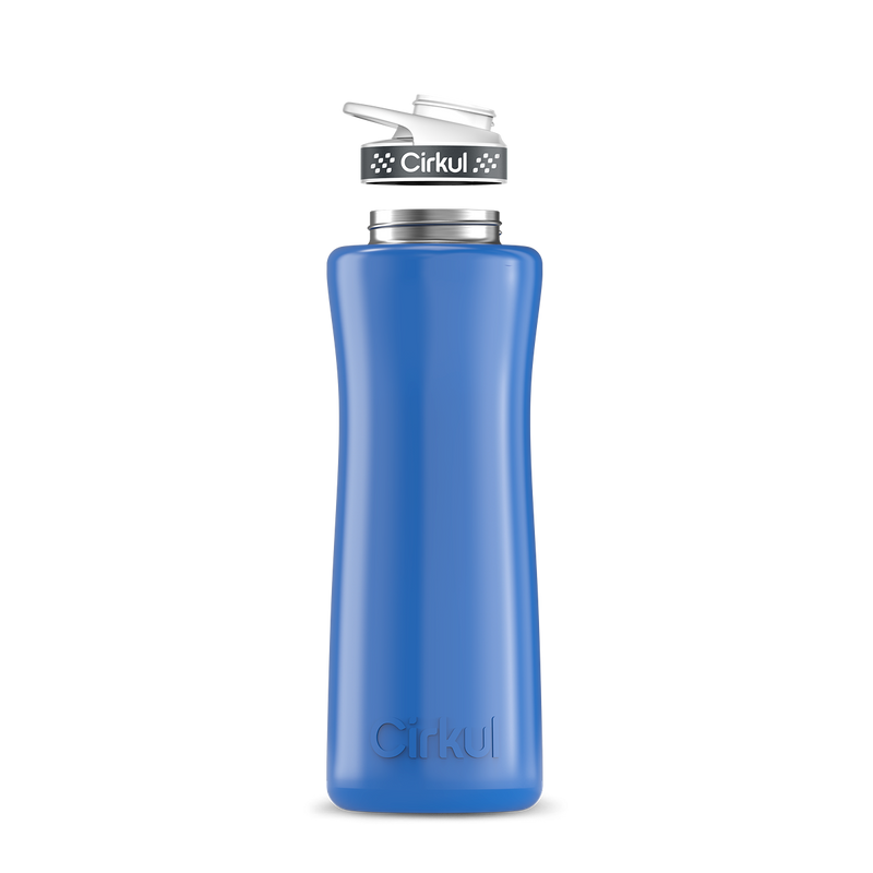 42oz. Stainless Steel Bottle & Comfort Grip Lid Navy