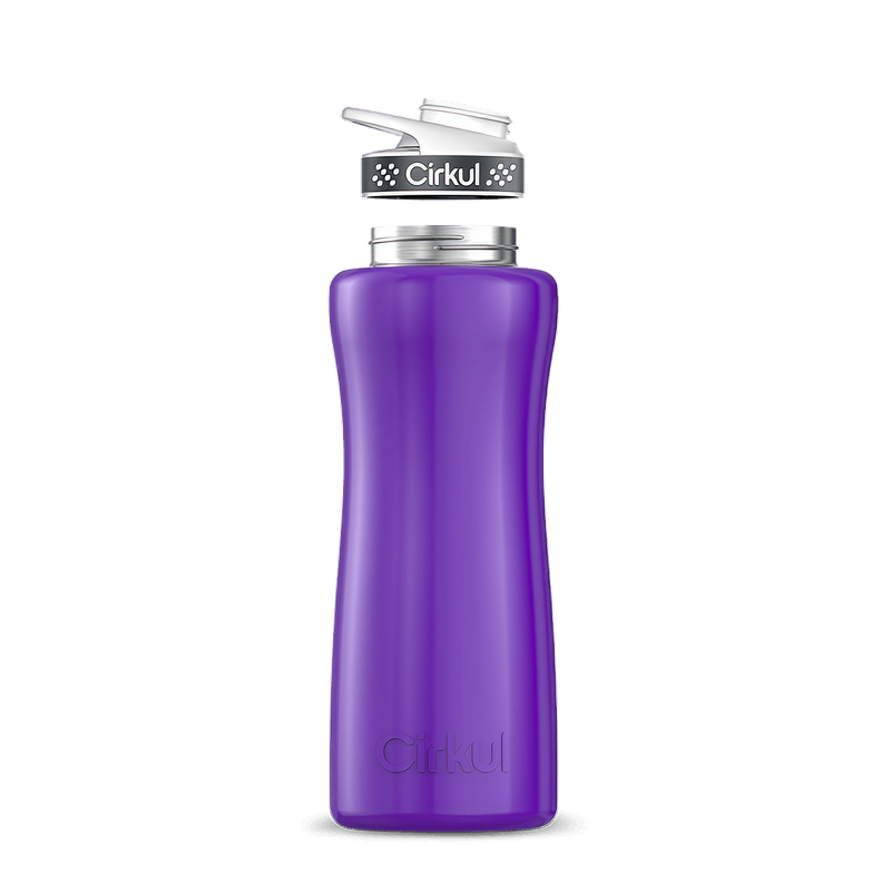 32oz. Stainless Steel Bottle & Comfort Grip Lid Purple