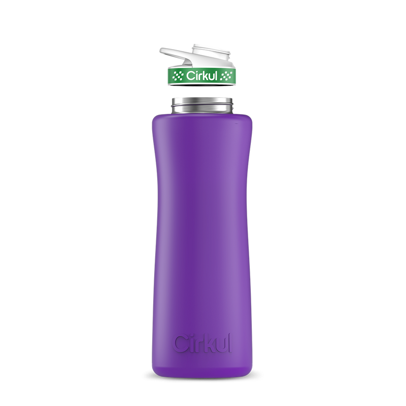 42oz. Stainless Steel Bottle & Comfort Grip Lid Matte Purple
