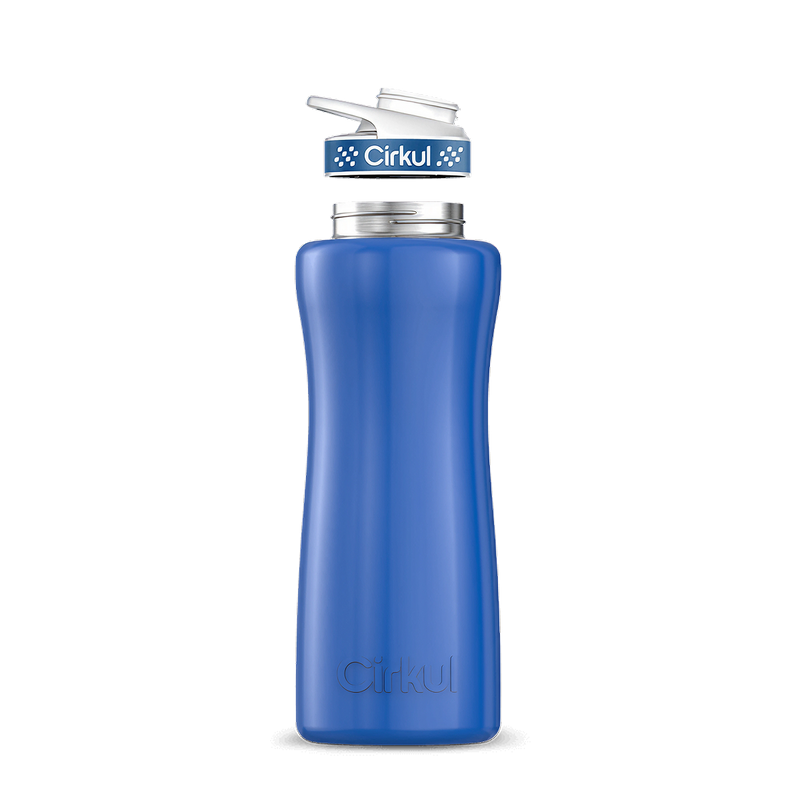 32oz. Stainless Steel Bottle & Comfort Grip Lid Navy