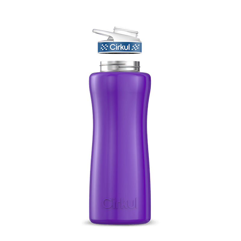32oz. Stainless Steel Bottle & Comfort Grip Lid Purple