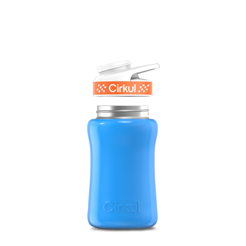 12oz. Stainless Steel Bottle & Comfort Grip Lid Blue