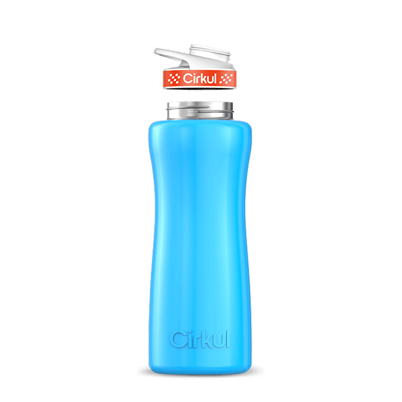 32oz. Stainless Steel Bottle & Comfort Grip Lid Blue