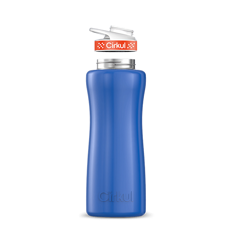 32oz. Stainless Steel Bottle & Comfort Grip Lid Navy