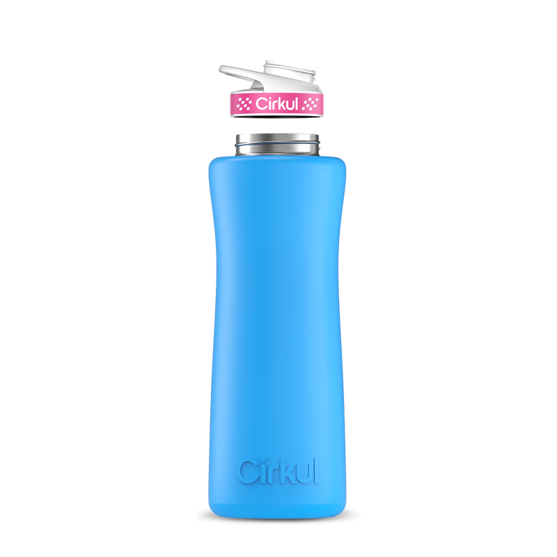 42oz. Stainless Steel Bottle & Comfort Grip Lid Matte Blue