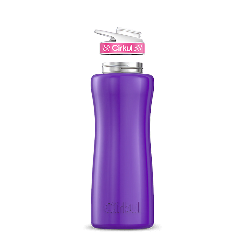 32oz. Stainless Steel Bottle & Comfort Grip Lid Purple