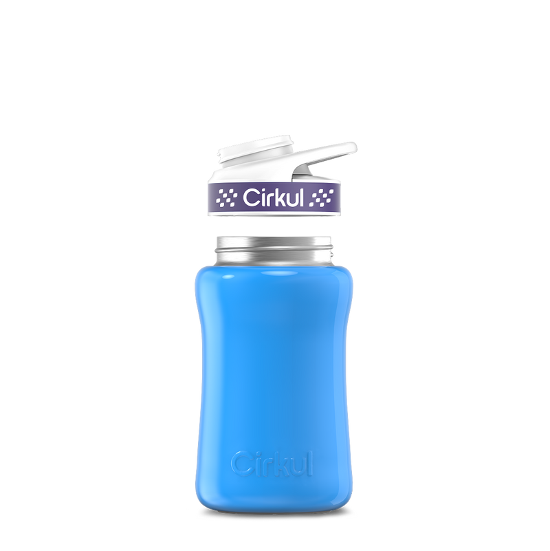 12oz. Stainless Steel Bottle & Comfort Grip Lid Blue