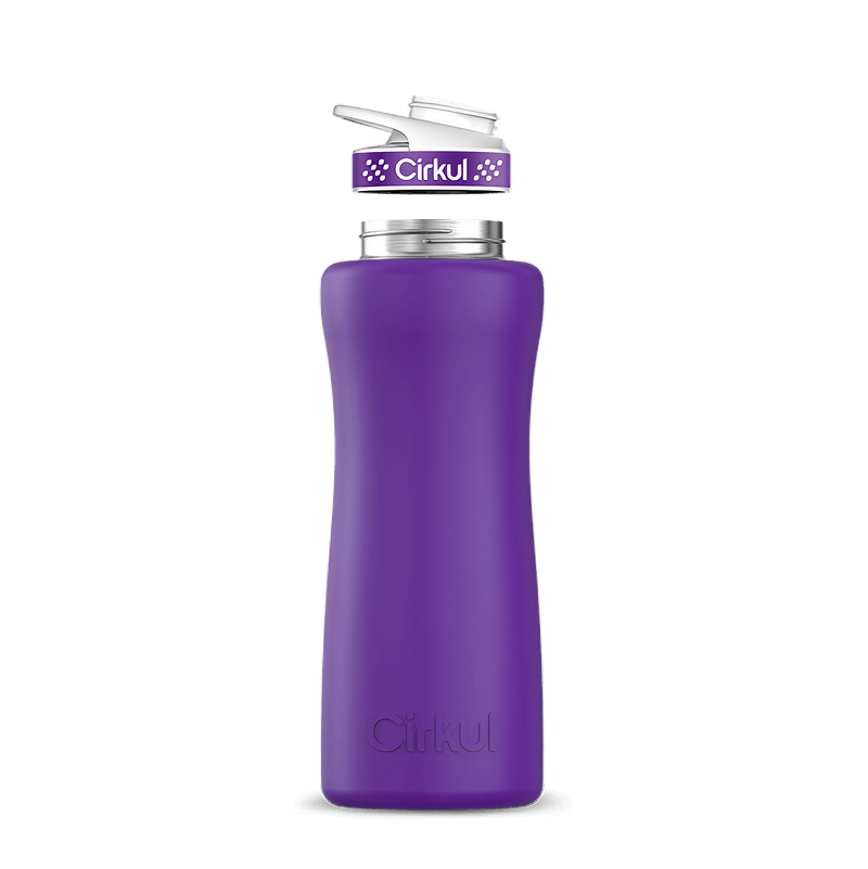 32oz. Stainless Steel Bottle & Comfort Grip Lid Matte Purple