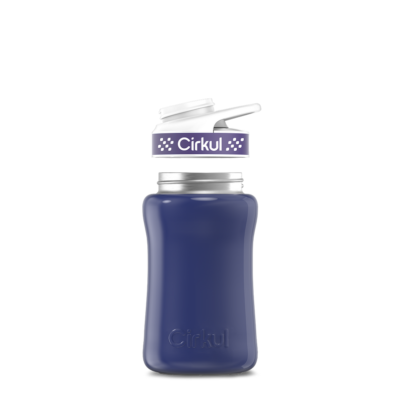 12oz. Stainless Steel Bottle & Comfort Grip Lid Navy
