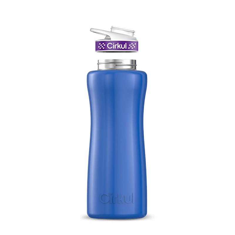 32oz. Stainless Steel Bottle & Comfort Grip Lid Navy