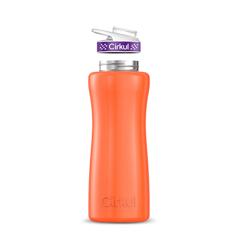 32oz. Stainless Steel Bottle & Comfort Grip Lid Orange