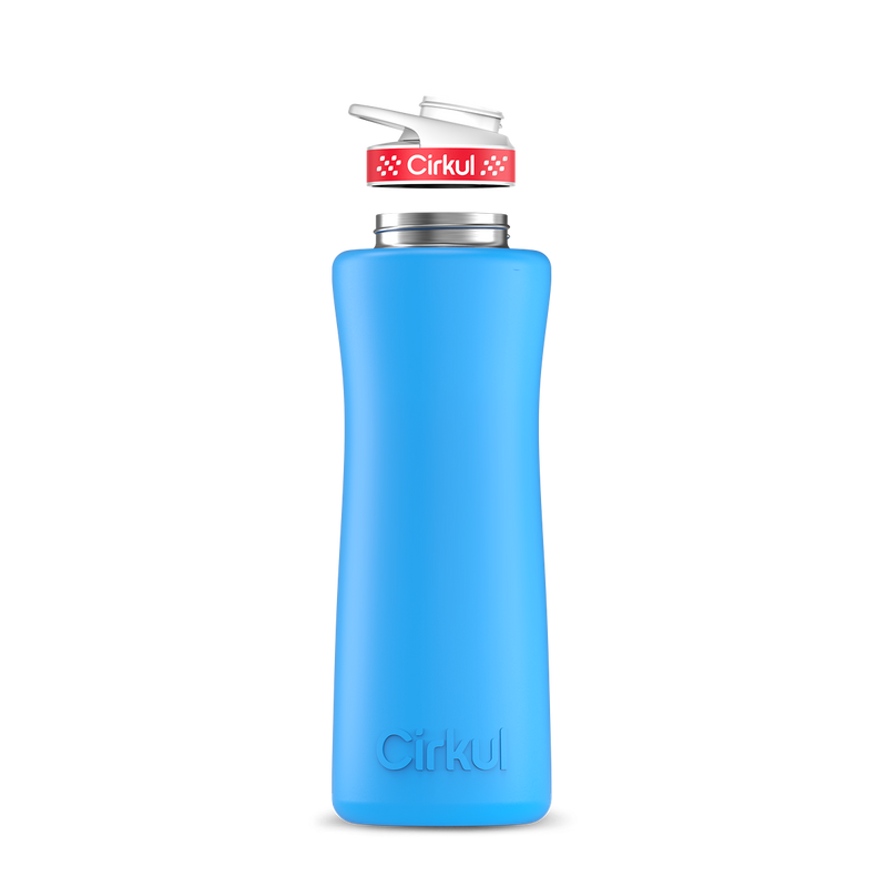 42oz. Stainless Steel Bottle & Comfort Grip Lid Matte Blue