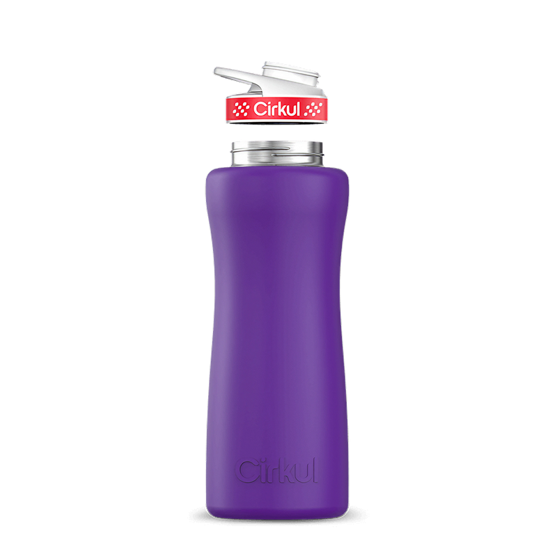 32oz. Stainless Steel Bottle & Comfort Grip Lid Matte Purple