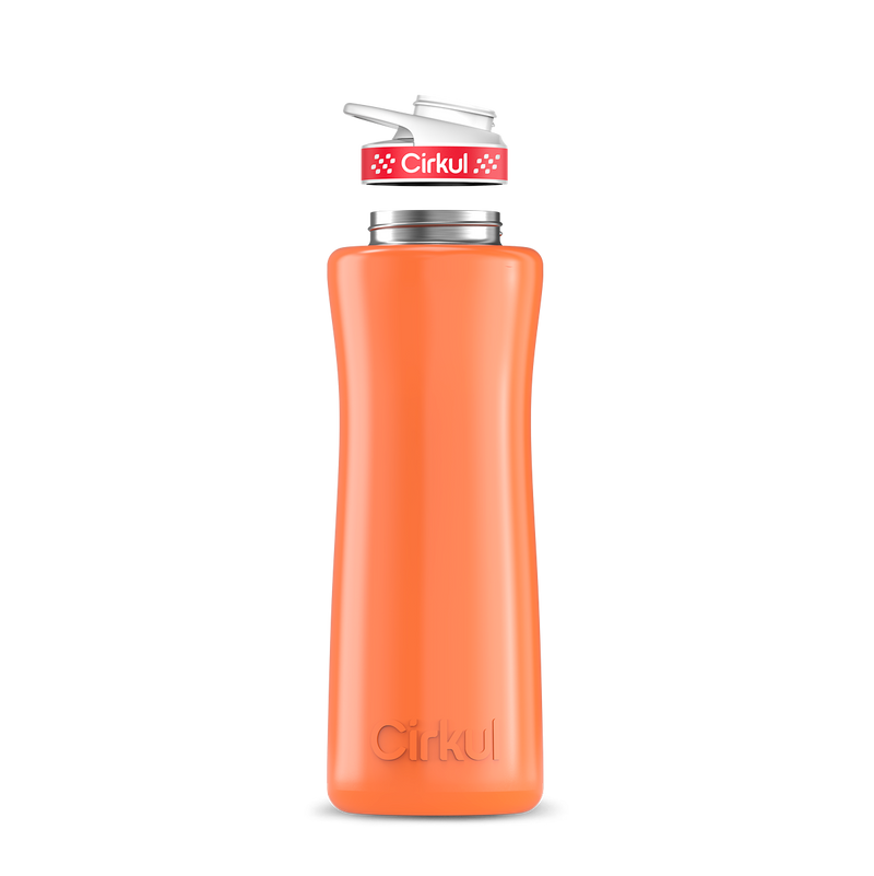 42oz. Stainless Steel Bottle & Comfort Grip Lid Orange