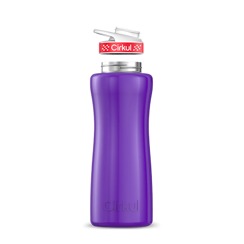 32oz. Stainless Steel Bottle & Comfort Grip Lid Purple