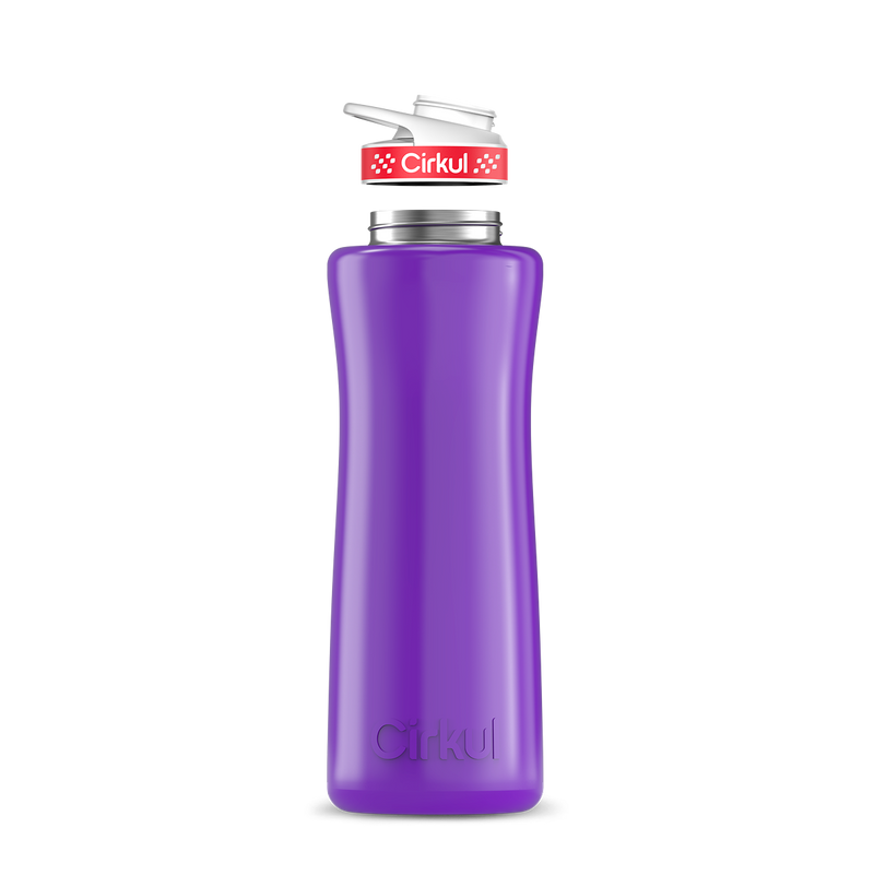 42oz. Stainless Steel Bottle & Comfort Grip Lid Purple