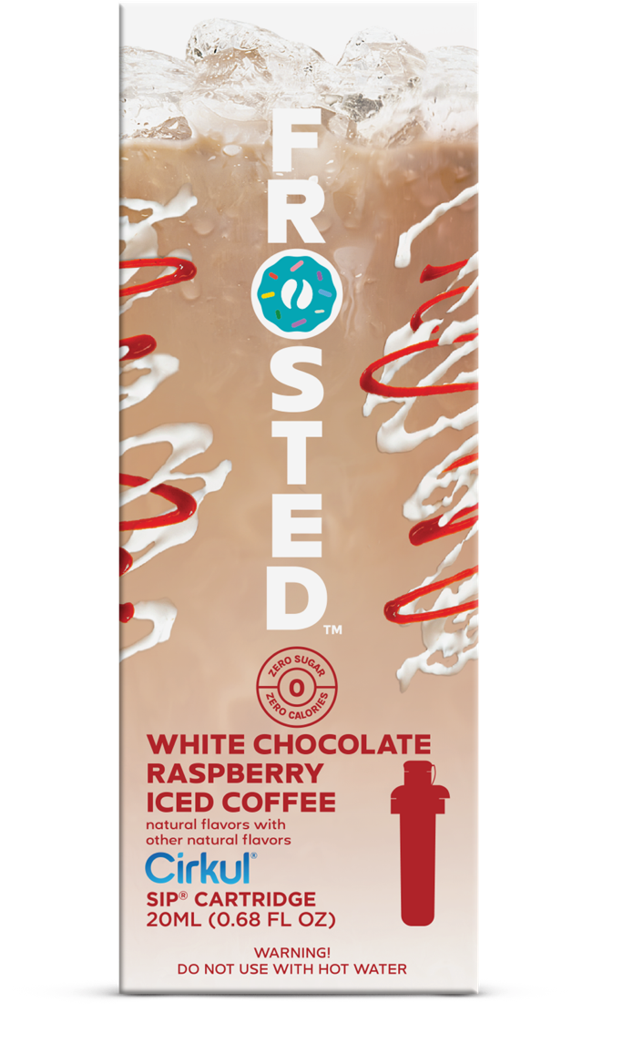 Frosted White Chocolate Raspberry Iced Coffee