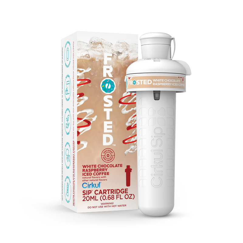 Frosted White Chocolate Raspberry Iced Coffee