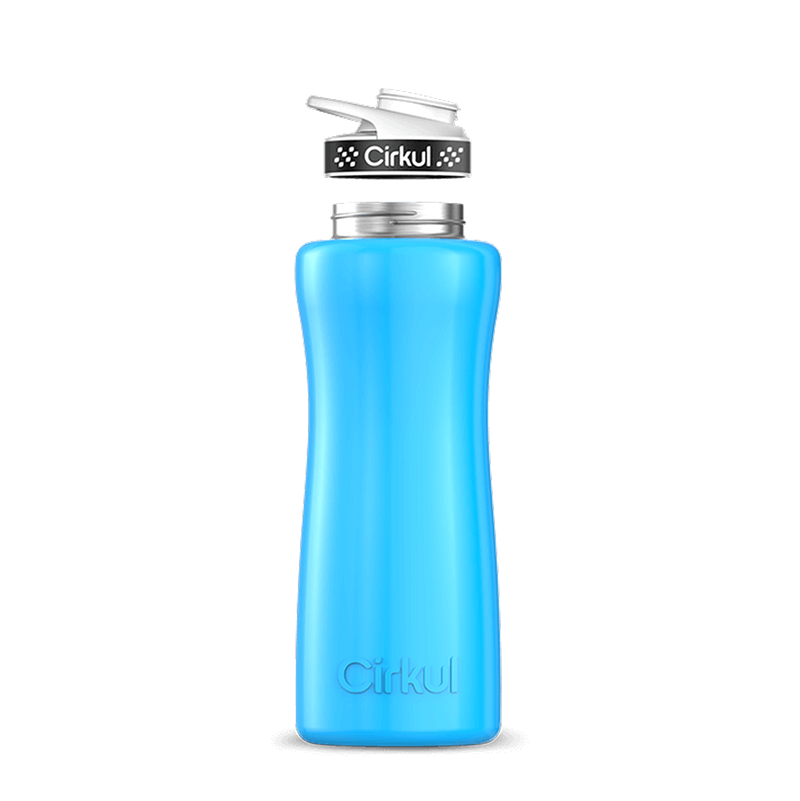 32oz. Stainless Steel Bottle & Comfort Grip Lid Blue
