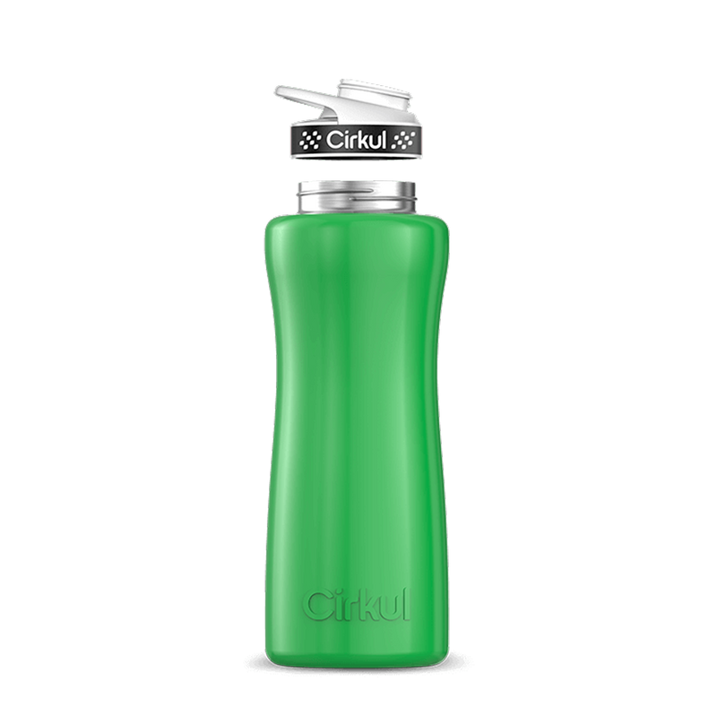 32oz. Stainless Steel Bottle & Comfort Grip Lid Green