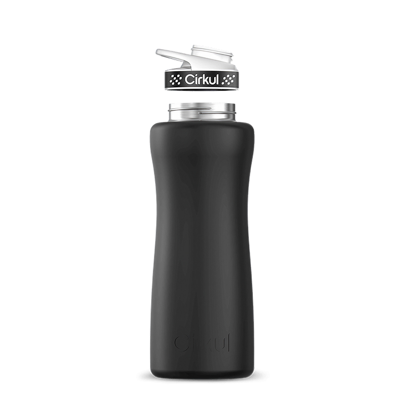 32oz. Stainless Steel Bottle & Comfort Grip Lid Matte Black