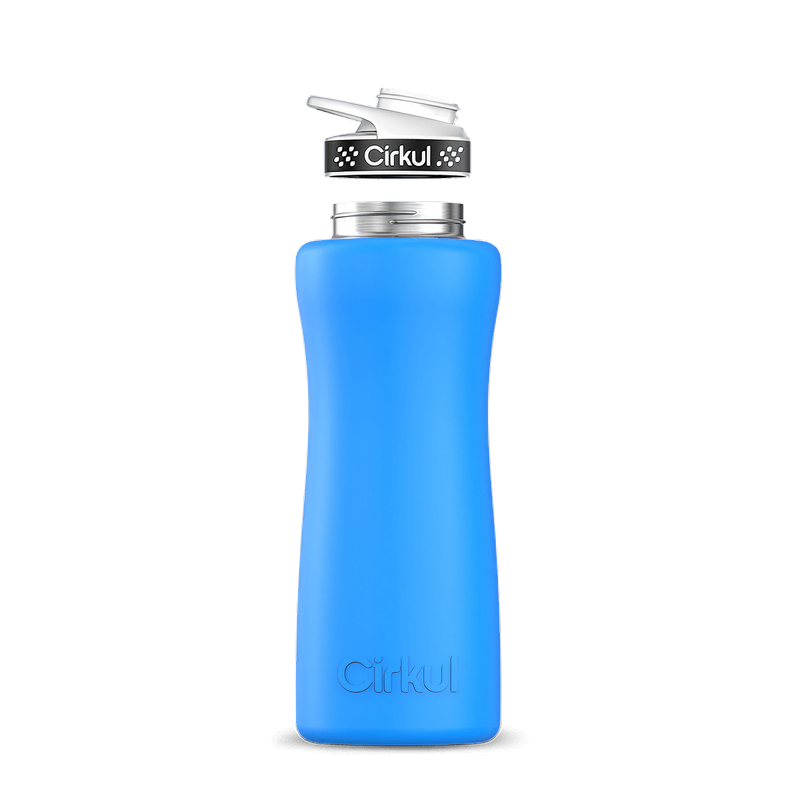 32oz. Stainless Steel Bottle & Comfort Grip Lid Matte Blue