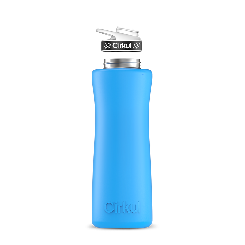 42oz. Stainless Steel Bottle & Comfort Grip Lid Matte Blue