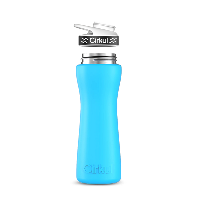 22oz. Stainless Steel Bottle & Comfort Grip Lid Matte Blue