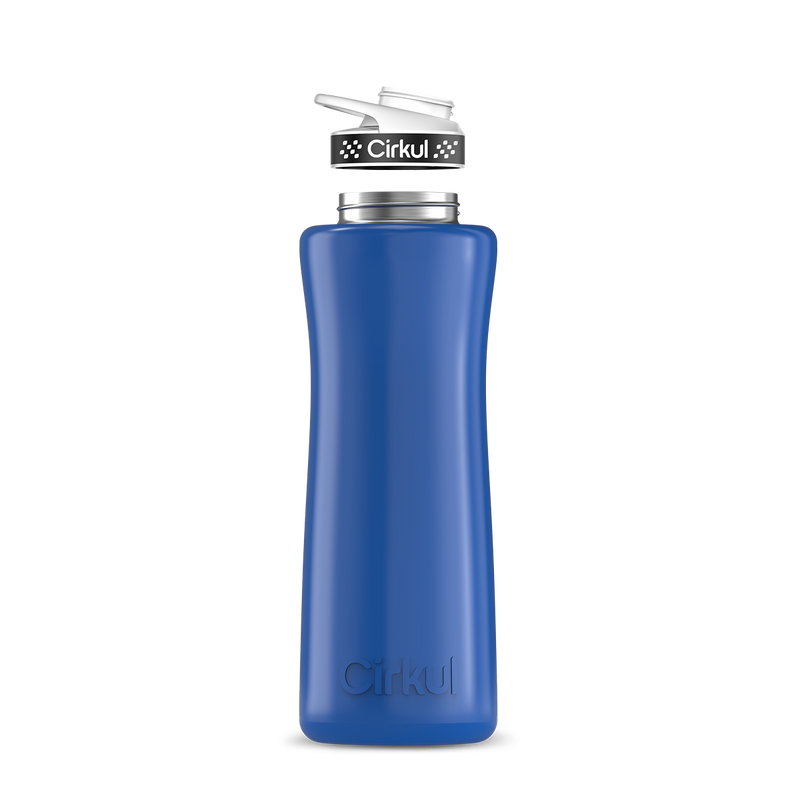42oz. Stainless Steel Bottle & Comfort Grip Lid Navy