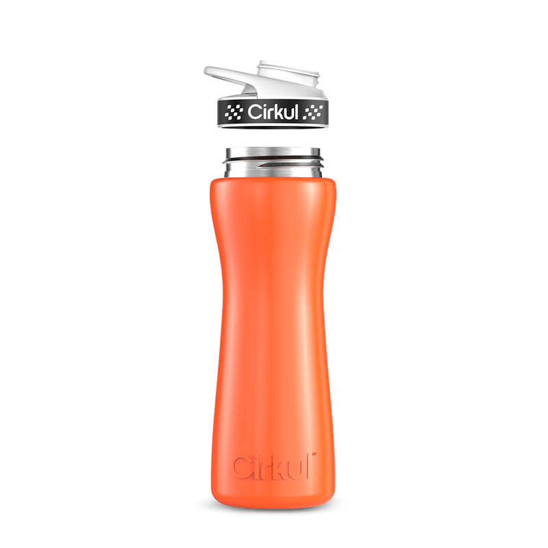 22oz. Stainless Steel Bottle & Comfort Grip Lid Orange