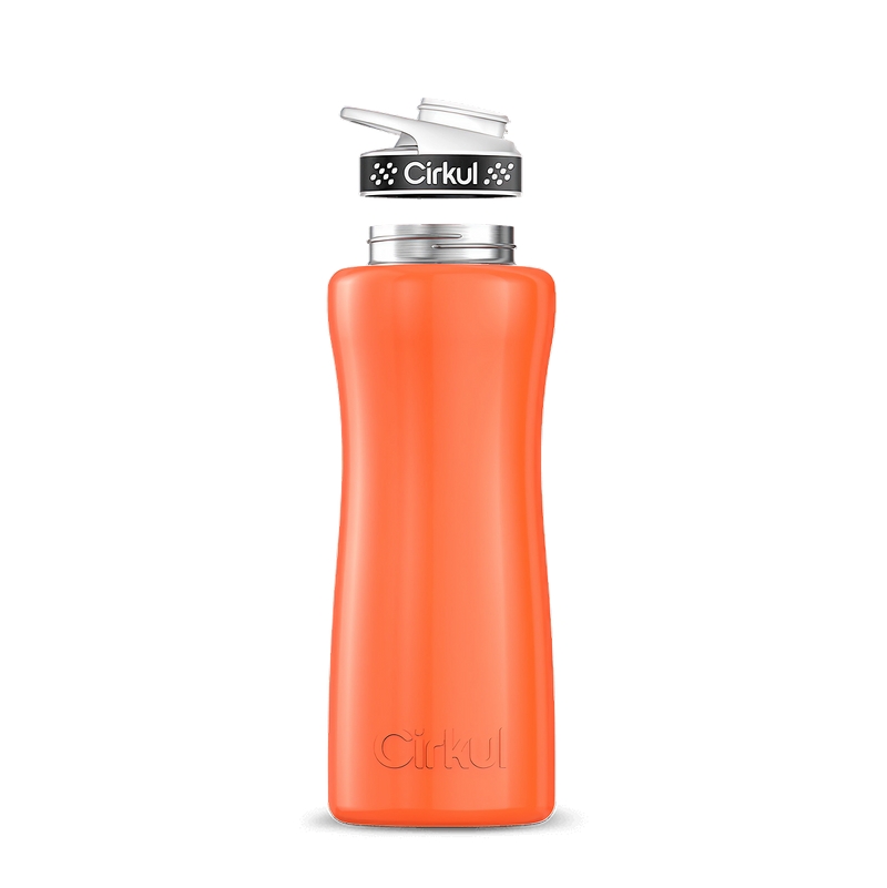 32oz. Stainless Steel Bottle & Comfort Grip Lid Orange