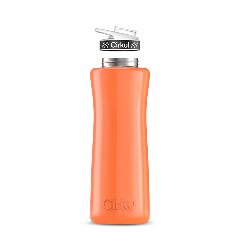 42oz. Stainless Steel Bottle & Comfort Grip Lid Orange
