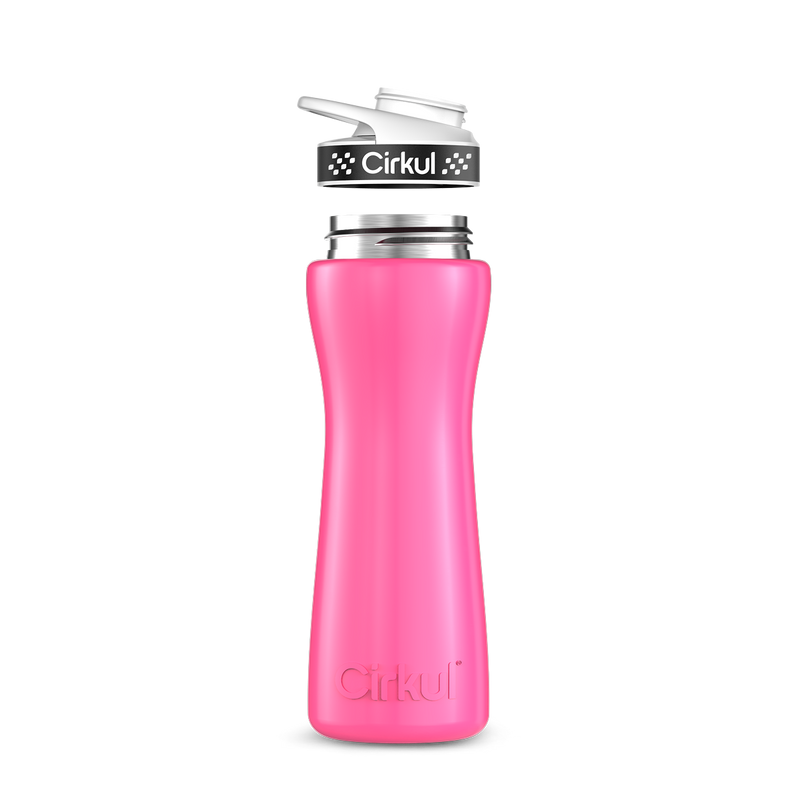 22oz. Stainless Steel Bottle & Comfort Grip Lid Pink