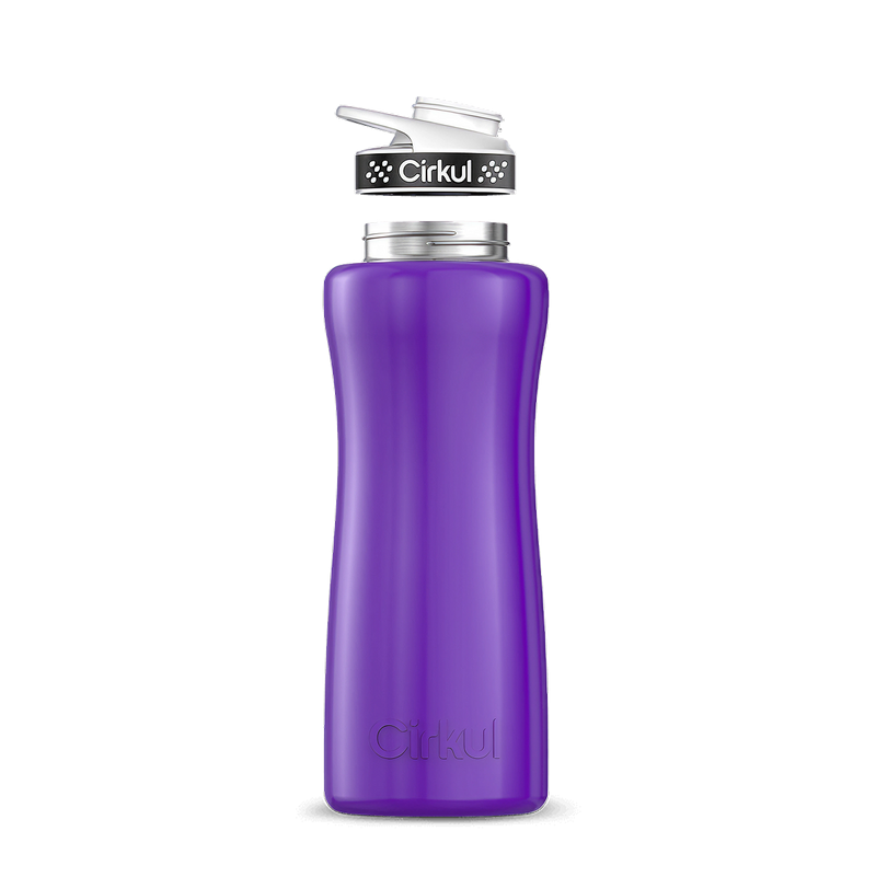 32oz. Stainless Steel Bottle & Comfort Grip Lid Purple