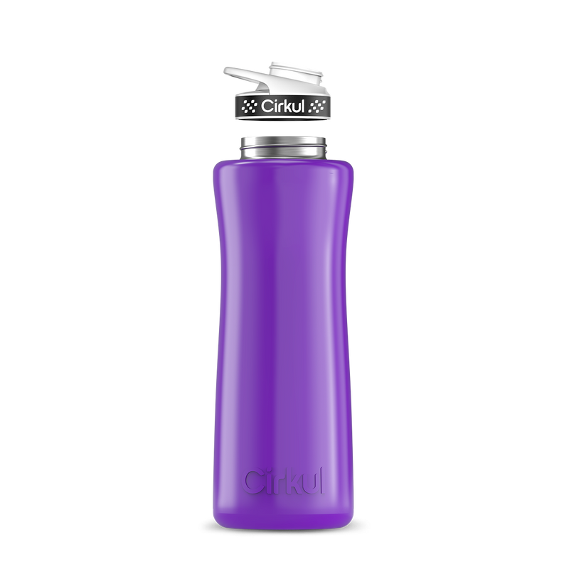 42oz. Stainless Steel Bottle & Comfort Grip Lid Purple