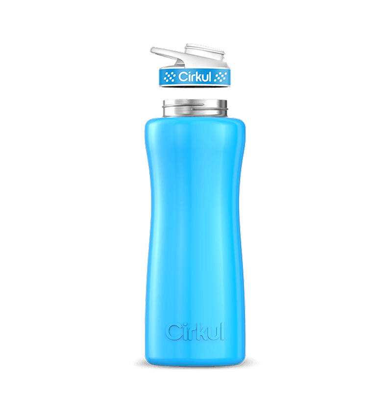32oz. Stainless Steel Bottle & Comfort Grip Lid Blue