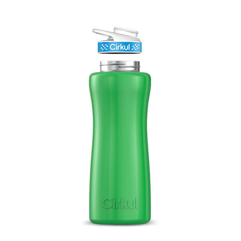 32oz. Stainless Steel Bottle & Comfort Grip Lid Green