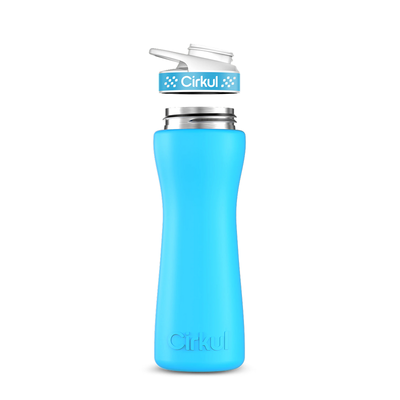 22oz. Stainless Steel Bottle & Comfort Grip Lid Matte Blue