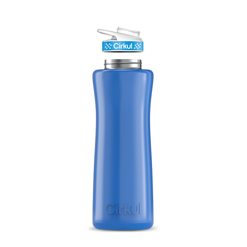 42oz. Stainless Steel Bottle & Comfort Grip Lid Navy