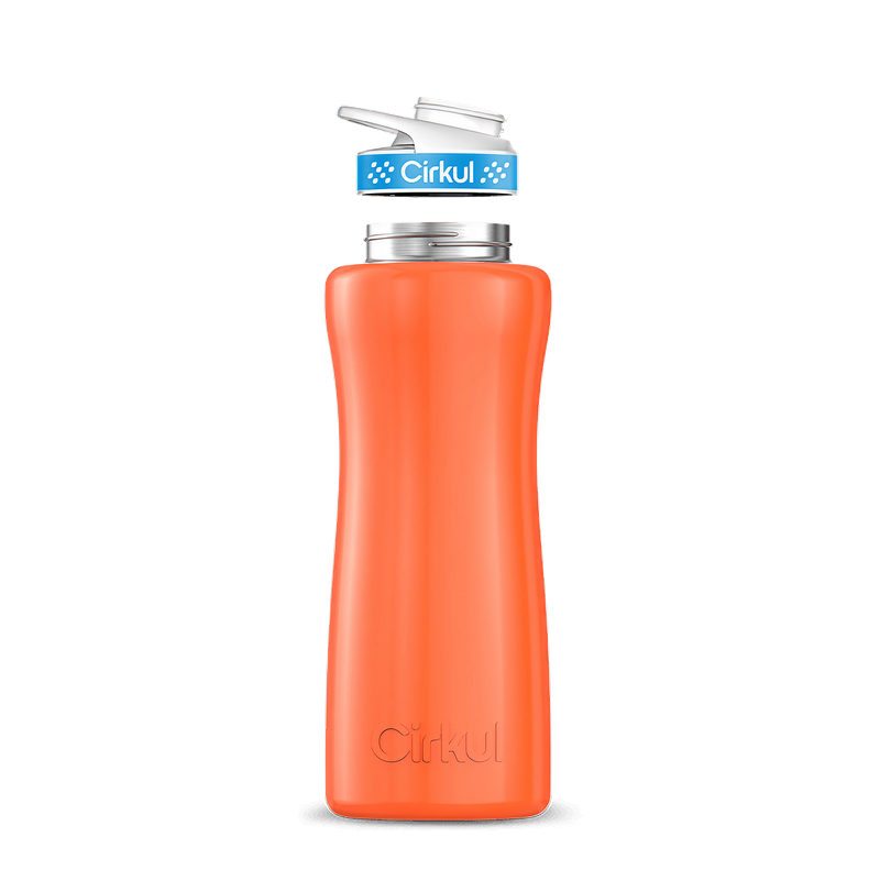 32oz. Stainless Steel Bottle & Comfort Grip Lid Orange