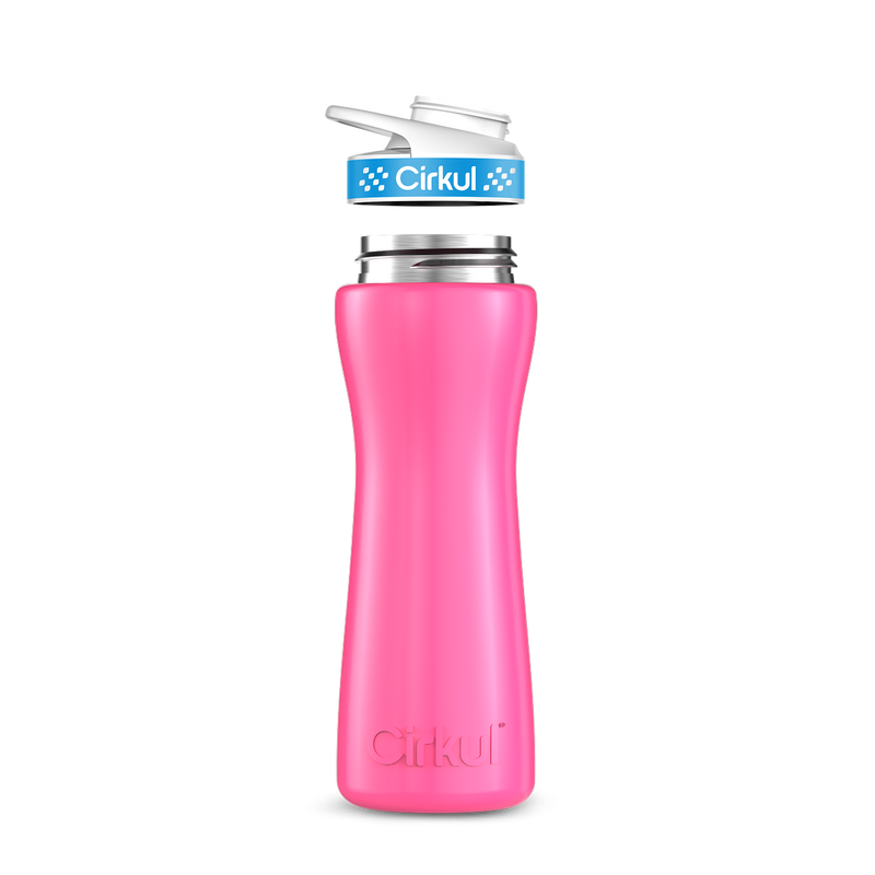 22oz. Stainless Steel Bottle & Comfort Grip Lid Pink